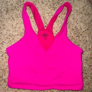 ALO Yoga Fuchsia Sports Bra